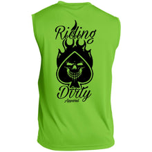 将图片加载到图库查看器，Riding Dirty Apparel | ST352 Men’s Sleeveless Performance Tee | Men&#39;s Biker T-Shirts
