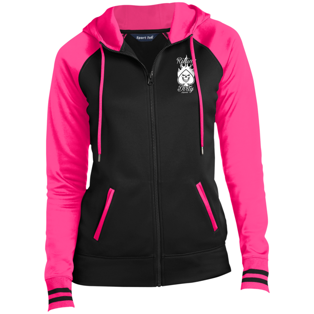 Riding Dirty Apparel | LST236 Ladies' Sport-Wick® Full-Zip Hooded Jacket | Women's Full-Zip Hooded Jacket