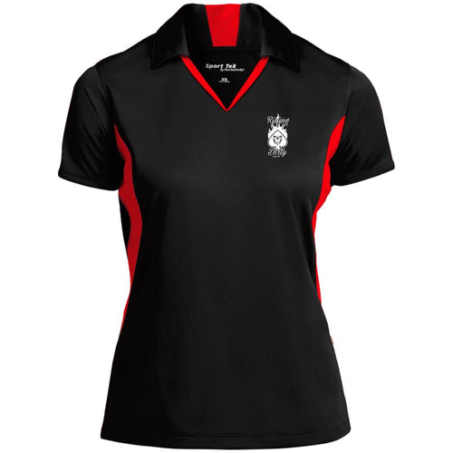 Riding Dirty Apparel | LST655 Ladies' Colorblock Performance Polo | Women's Polo Shirt