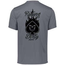 Cargar imagen en el visor de la galería, Riding Dirty Apparel | 790 Men&#39;s Moisture-Wicking Tee | Men&#39;s Biker T-Shirts (Black)
