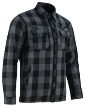将图片加载到图库查看器，Riding Dirty Apparel | DS4670 Armored Flannel Shirt - Grey | Unisex Flannel Shirt
