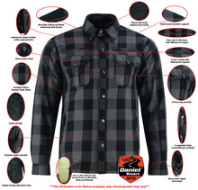 Charger l&#39;image dans la galerie, Riding Dirty Apparel | DS4670 Armored Flannel Shirt - Grey | Unisex Flannel Shirt
