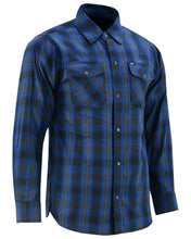 Charger l&#39;image dans la galerie, Riding Dirty Apparel  DS4681 Flannel Shirt - Daze Blue and Black  Unisex Flannel Shirt
