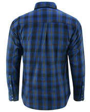 将图片加载到图库查看器，Riding Dirty Apparel  DS4681 Flannel Shirt - Daze Blue and Black  Unisex Flannel Shirt
