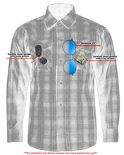 Cargar imagen en el visor de la galería, Riding Dirty Apparel  DS4681 Flannel Shirt - Daze Blue and Black  Unisex Flannel Shirt
