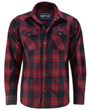 将图片加载到图库查看器，Riding Dirty Apparel | DS4682 Flannel Shirt - Red and Black | Unisex Flannel Shirt
