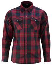 将图片加载到图库查看器，Riding Dirty Apparel | DS4682 Flannel Shirt - Red and Black | Unisex Flannel Shirt
