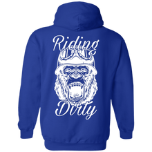 Cargar imagen en el visor de la galería, Gorilla King | Pullover Hoodie-Sweatshirts-Riding Dirty Apparel-Biker Clothing And Accessories | Biker Brand | Sales/Discounts
