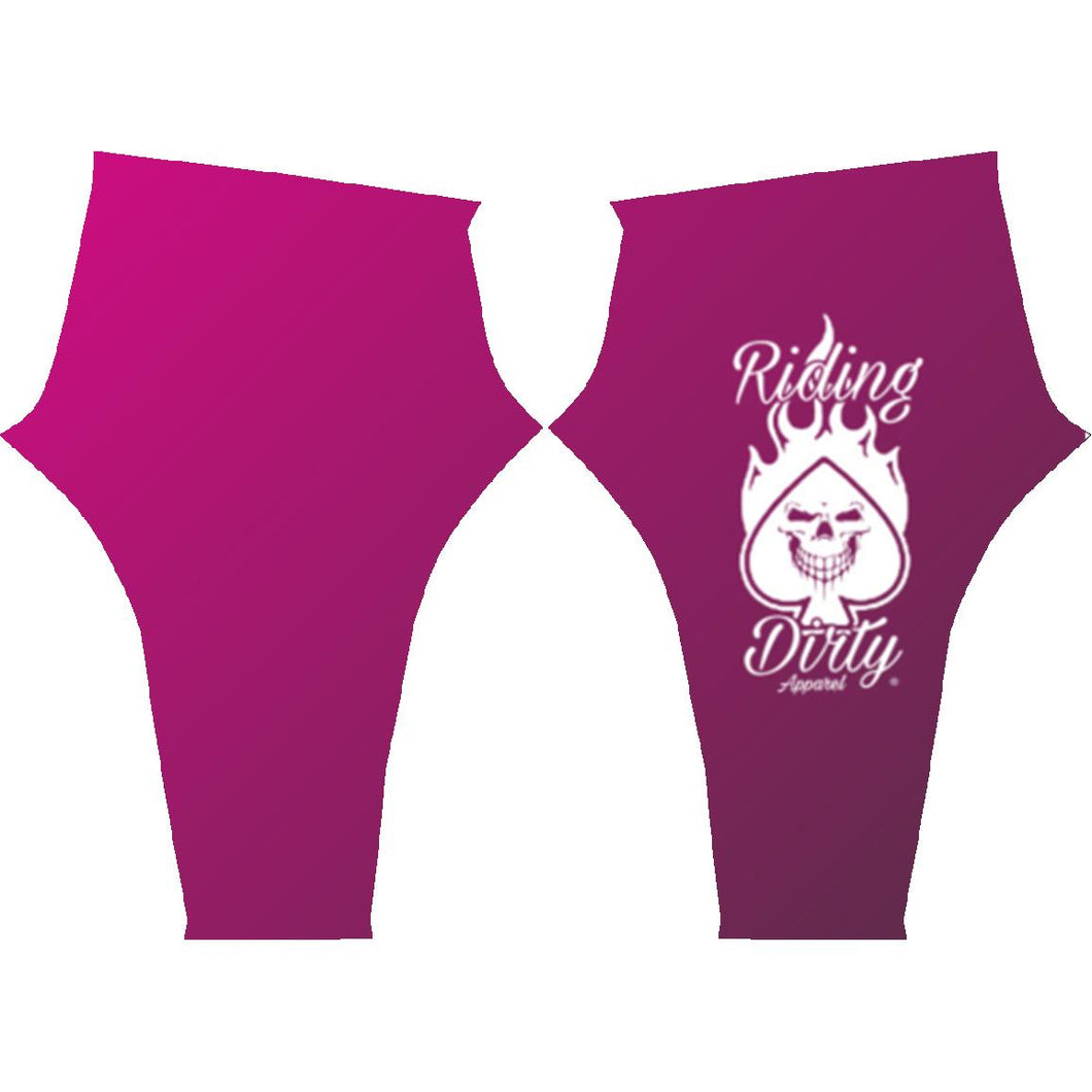 Riding Dirty Apparel | Leggings (Pink)-Biker Clothing And Accessories | Biker Brand | Sales/Discounts