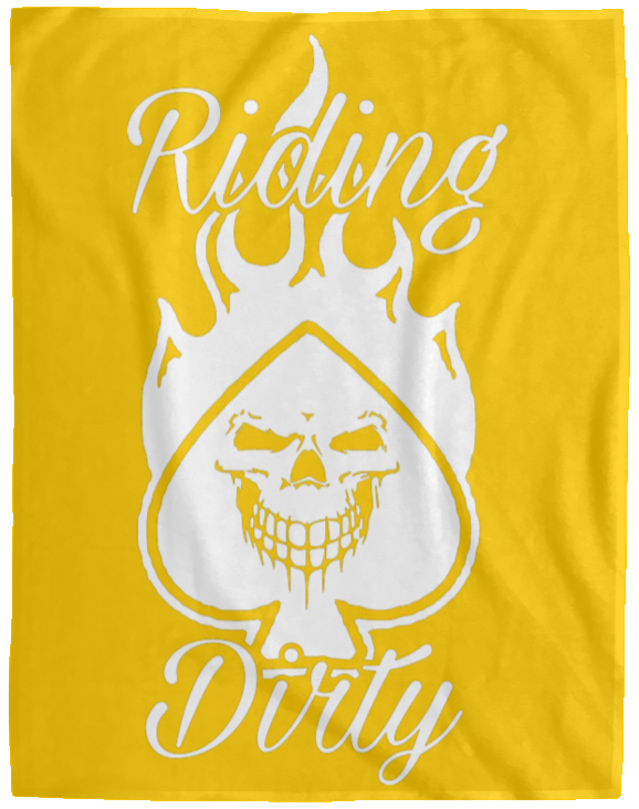 Riding Dirty Apparel | Cozy Plush Fleece Blanket-Blankets-Riding Dirty Apparel-Biker Clothing And Accessories | Biker Brand | Sales/Discounts