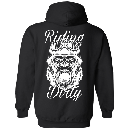 Gorilla King | Pullover Hoodie-Sweatshirts-Riding Dirty Apparel-Biker Clothing And Accessories | Biker Brand | Sales/Discounts