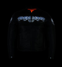 Load image into Gallery viewer, DS700 Men&#39;s Scooter Jacket W/Reflective Skulls

