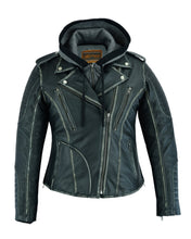 Load image into Gallery viewer, DS877 Women&#39;s M/C Jacket with Rub-Off Finish
