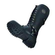 Charger l&#39;image dans la galerie, DS9765 Women&#39;s 15 Inch Black Leather Stylish Harness Boots
