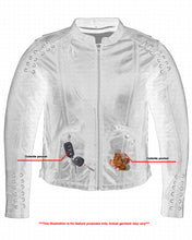 Load image into Gallery viewer, DS885 Women&#39;s Stylish Jacket with Grommet and Lacing Accents
